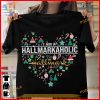 Hallmarkaholic's Christmas Heart Shirt, Ideal Funny Xmas Gifts