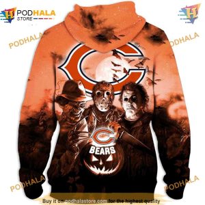 Halloween Horror Night 3D Bears Hoodie NFL Chicago Bears Clothing 2
