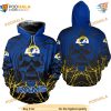 Halloween Los Angeles Rams 3D Hoodie, Pumpkin Skull Sweatshirt