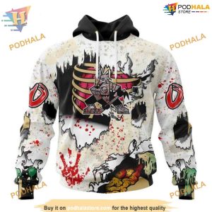 Halloween Zombie Style NHL Arizona Coyotes Hoodie 3D Arizona Coyotes Special Apparel 1