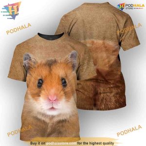 Hamster Full All Over Printed Animal Costume 3D Hoodie Sweatshirt 2