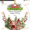 Happy Holidays 2023 Ceramic House Ornament, Couple's Keepsake Gift