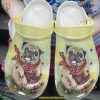 Happy Pug Classic Crocs Cheerful Dog Clogs, Comfortable Shoes