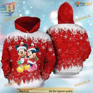 Happy Xmas Mickey Minnie 3D Hoodie, Funny Christmas Gift Ideas