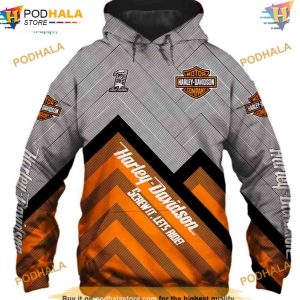 Harley Davidson Classic Graphic 3D Hoodie, Trending Men's Apparel