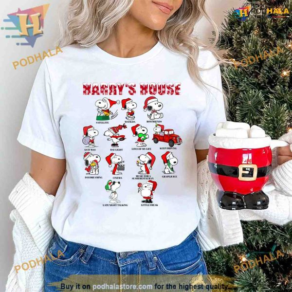 Harry’s Little Christmas with Snoopy Style Xmas Shirt, Creative Gifts