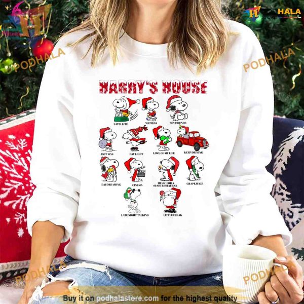 Harry’s Little Christmas with Snoopy Style Xmas Shirt, Creative Gifts