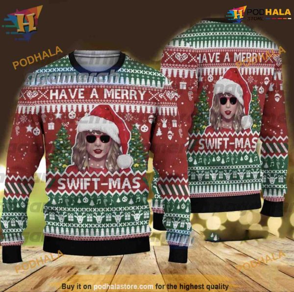 Have A Merry Swiftmas Ugly Sweater, Have A Merry Swiftmas Gift For Fans