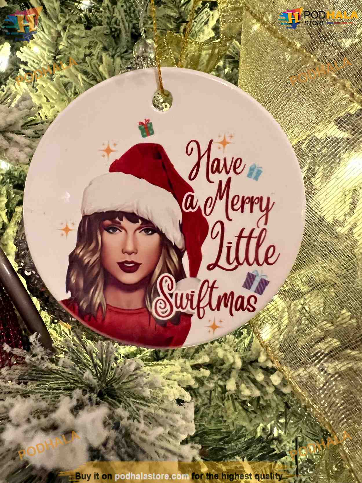 Taylor Swift Ornament - Have Merry Little Swiftmas Ornament - Taylor S