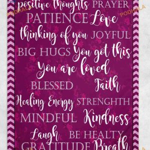 Healing Message of Hope Get Well Soon Christmas Blanket