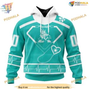 Healthcare Heroes Honoring NHL Arizona Coyotes Hoodie 3D, Personalized Arizona Coyotes