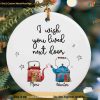 Heart Across Miles Personalized Long Distance Ornament, Mother-Daughter Bond