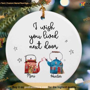 Heart Across Miles Personalized Long Distance Ornament, Mother-Daughter Bond
