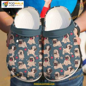 Heartfelt Baby Pug Cute Collection for Pug Lovers, Dog Crocs
