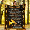 Heartfelt Dad from Daughter Personalized Blanket, Funny Xmas Gifts