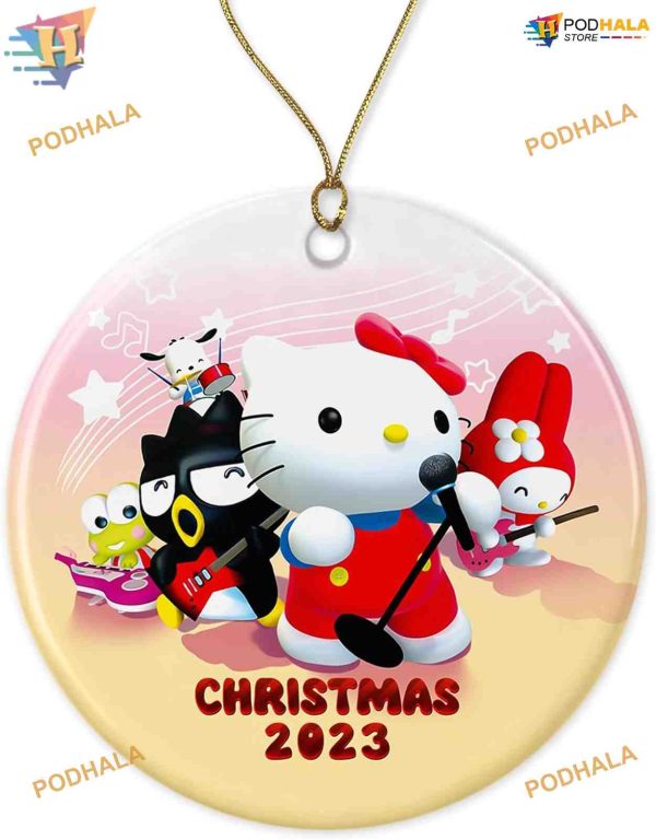 Hello Kitty Gift Personalized Family Christmas Ornament 2023