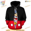 Hidden Santa Mickey 3D Hoodie, Funny Christmas Gift Ideas