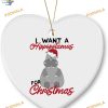 Hippopotamus 2023 Heart-Shaped Christmas Ornaments, Personalized Family Decor