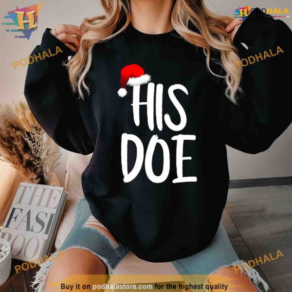 His Doe Christmas Shirt For Women Men