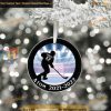 Hockey Player Holiday Ornament, Personalized Family Christmas Keepsake