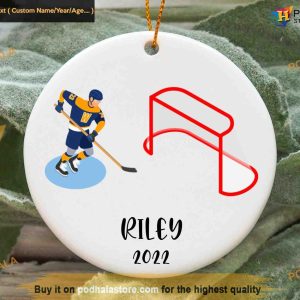 Hockey Sport Personalized Ornament, Custom Family Christmas Gifts