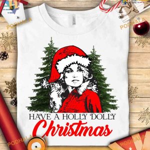 Holly Dolly Christmas Spirit Shirt, Inspired by Dolly Parton