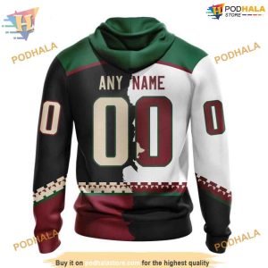 Home And Away Mix 2023 NHL Arizona Coyotes Hoodie 3D Personalized Arizona Coyotes Apparel 2