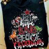 Hope & Love Christmas Horses Shirt, Matching Family Xmas Shirt