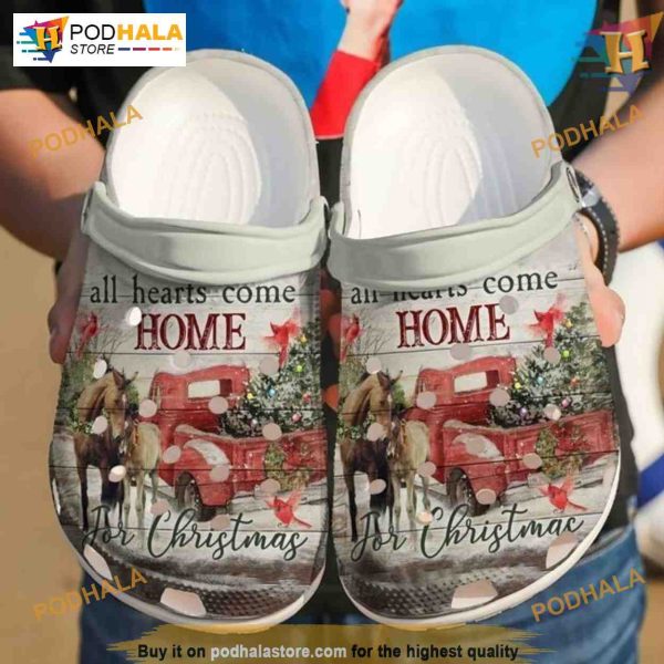 Horse All Hearts Come Home Crocs, Funny Christmas Gift Ideas