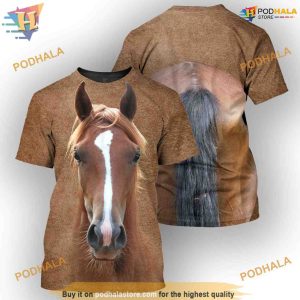 Horse Full All Over Printed Funny Animal 3D Hoodie Sweatshirt 2