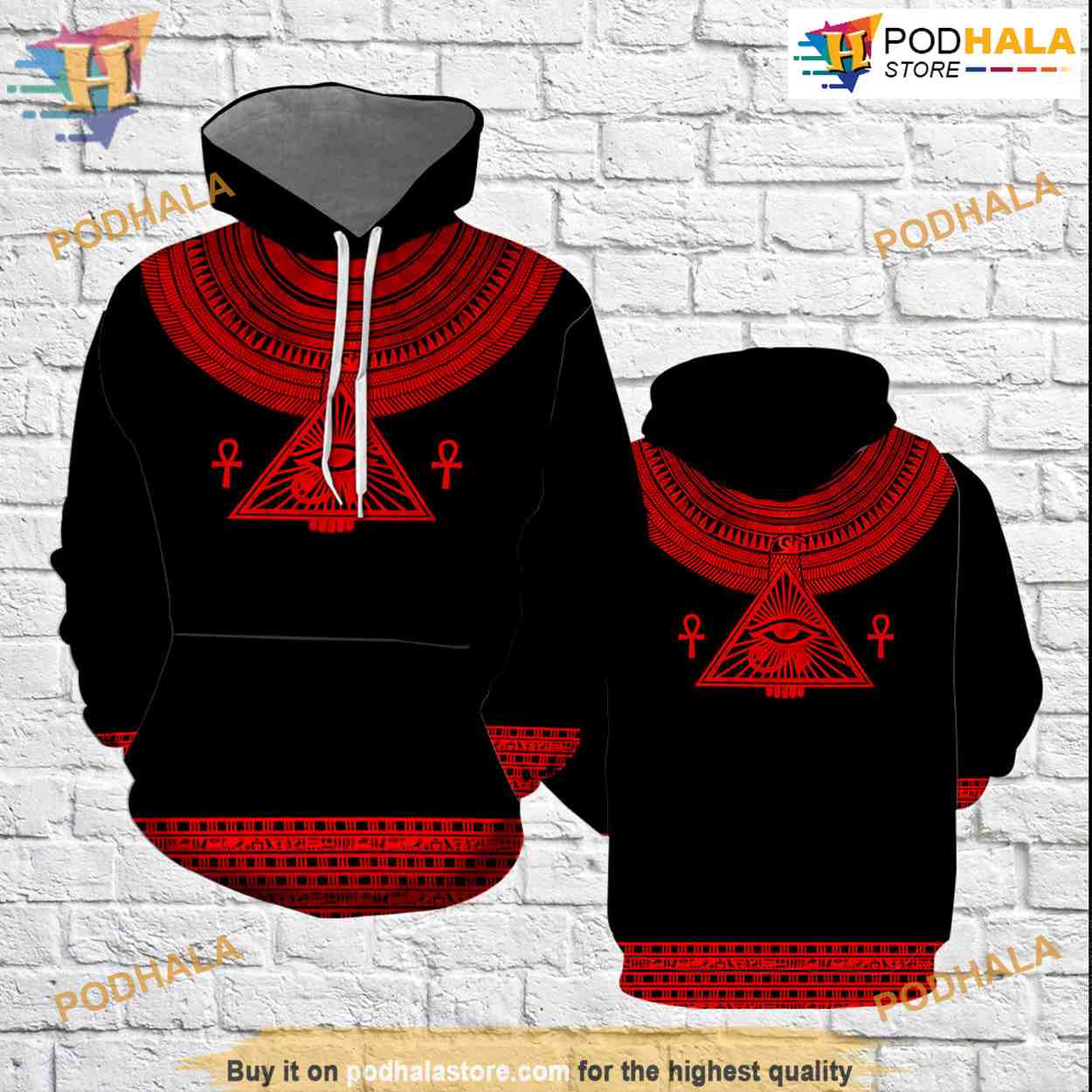 Horus All Over Printed 3D Hoodie Sweatshirt Horus All Over Printed 3D Hoodie Sweatshirt