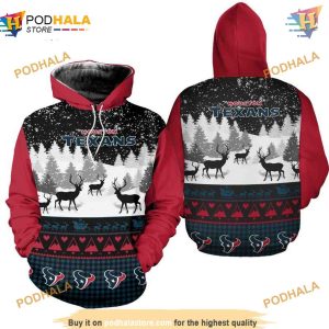 Houston Texans 3D Hoodie for Xmas, Must-Have Gift