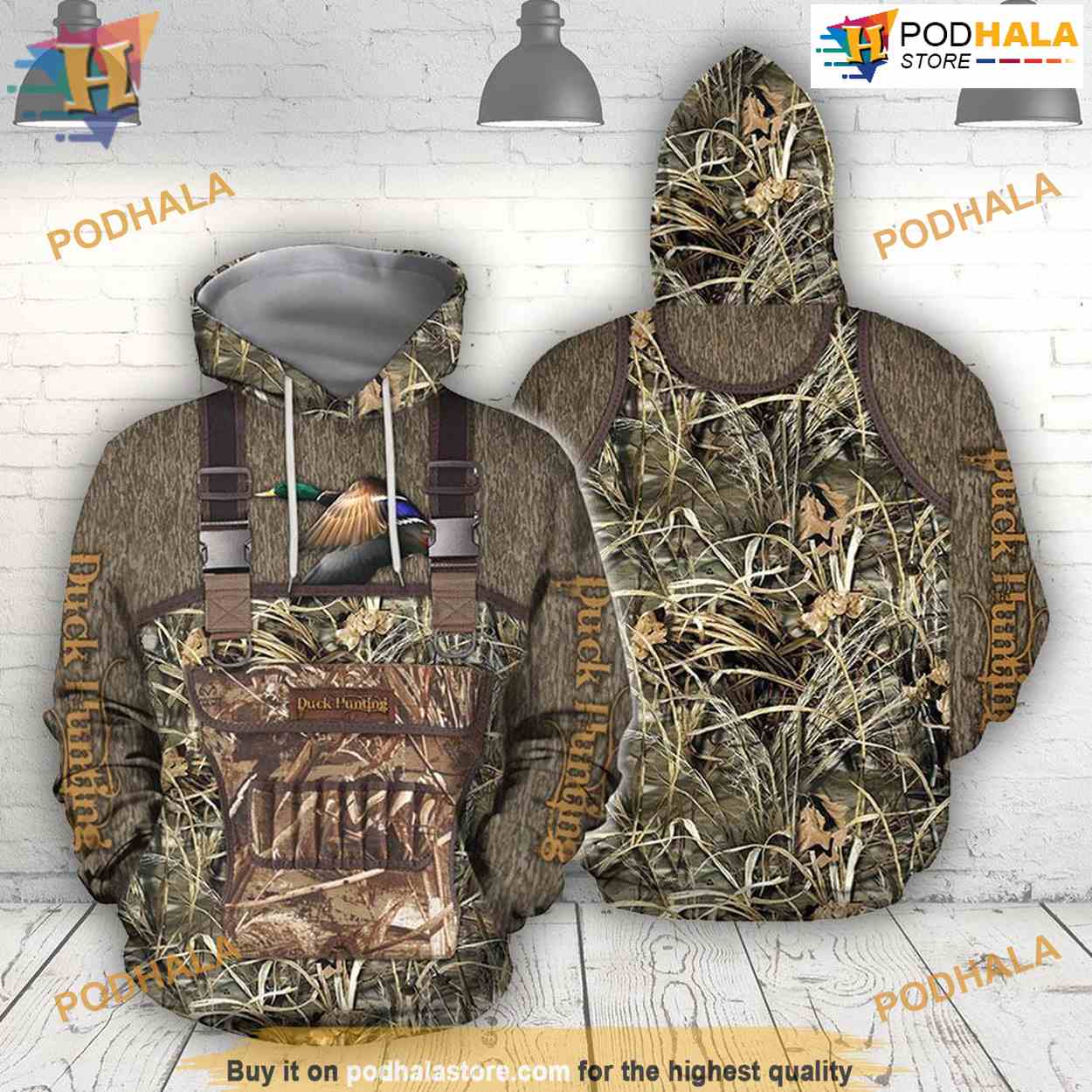 Hunting Duck Camo All Over Printed 3D Hoodie Sweatshirt Hunting Duck Camo All Over Printed 3D Hoodie Sweatshirt