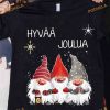 Hyvaa Joulua Gnome Shirt, Funny Christmas Gift Ideas