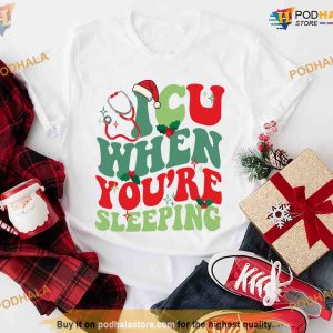 ICU Nurse Christmas Sweatshirt, Funny Santa ICU Tee, Nurse Tech Gear