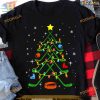Ice Hockey Tree Christmas Shirt, Family Funny Christmas Shirt