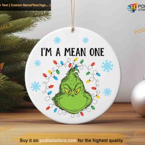 I'm The Mean One Grinch Xmas Ornament, Unique Grinch Tree Decorations