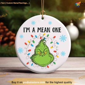 Im The Mean One Grinch Xmas Ornament Unique Grinch Tree Decorations 2