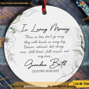 In Loving Memory Christmas Ornament, Personalized Memorial Gift