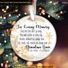 In Loving Memory Personalized Memorial Ornament, Cherished Remembrances