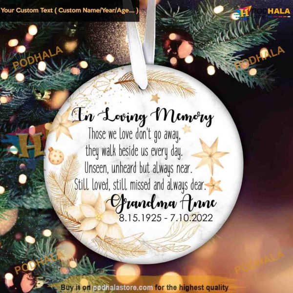 In Loving Memory Personalized Memorial Ornament, Cherished Remembrances