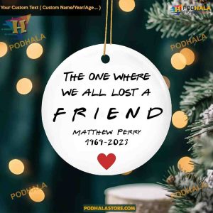 In Memory of Matthew Perry Ornament, Personalized Family Ornaments