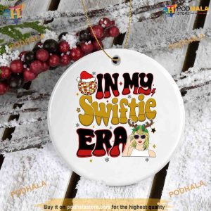 In My Swiftmas Era Ceramic Ornament, Personalized Family Ornaments, Swiftie Gift