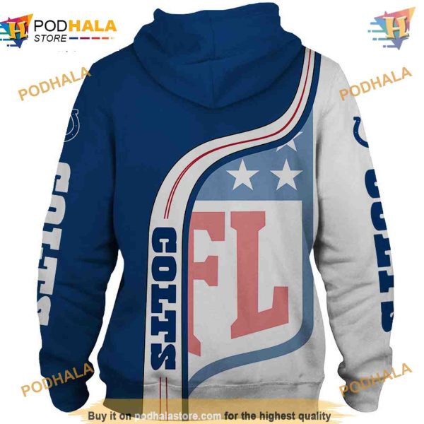Indianapolis Colts 3D NFL Hoodie, Essential NFL Apparel for Fans