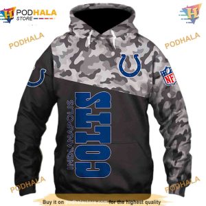 Indianapolis Colts Military NFL Hoodie 3D, New Season NFL Merchandise