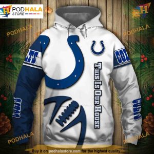 Indianapolis Colts NFL Hoodie 3D Graphic, Affordable NFL Apparel Pullover