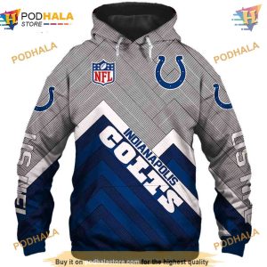 Indianapolis Colts NFL Hoodie 3D, Long Affordable NFL Apparel Sweatshirt
