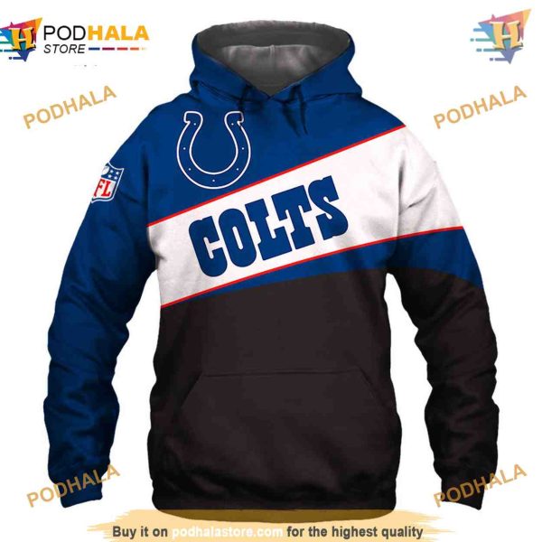Indianapolis Colts NFL Hoodie 3D, New Season NFL Merchandise Pullover