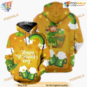 Irish Happy St. Patrick's Day Hoodie Beer Lovers 3D Hoodie Sweatshirt