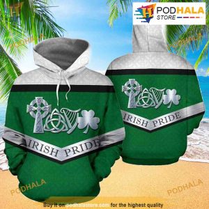 Irish Pride St Patrick's Day Full Over Printed Unisex 3D Hoodie